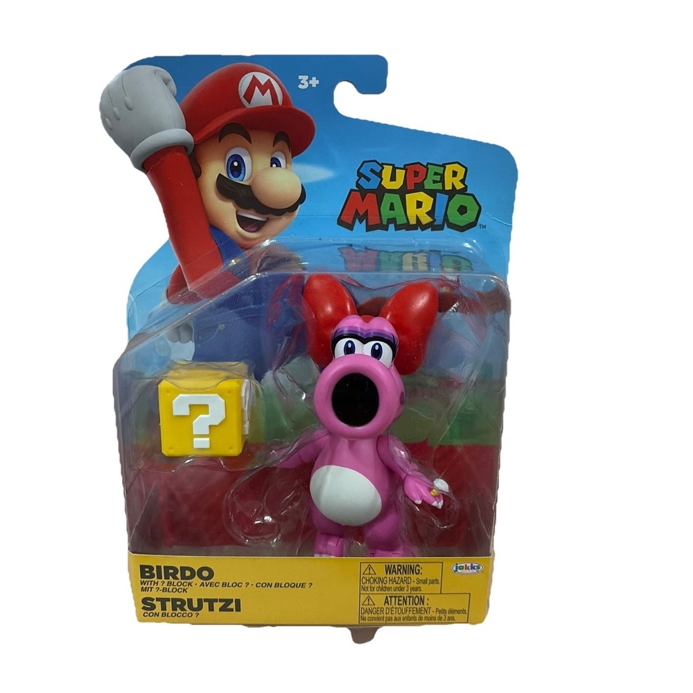 Jakks Super Mario Birdo Figure 4in Nintendo 2025 New Sealed Collectible